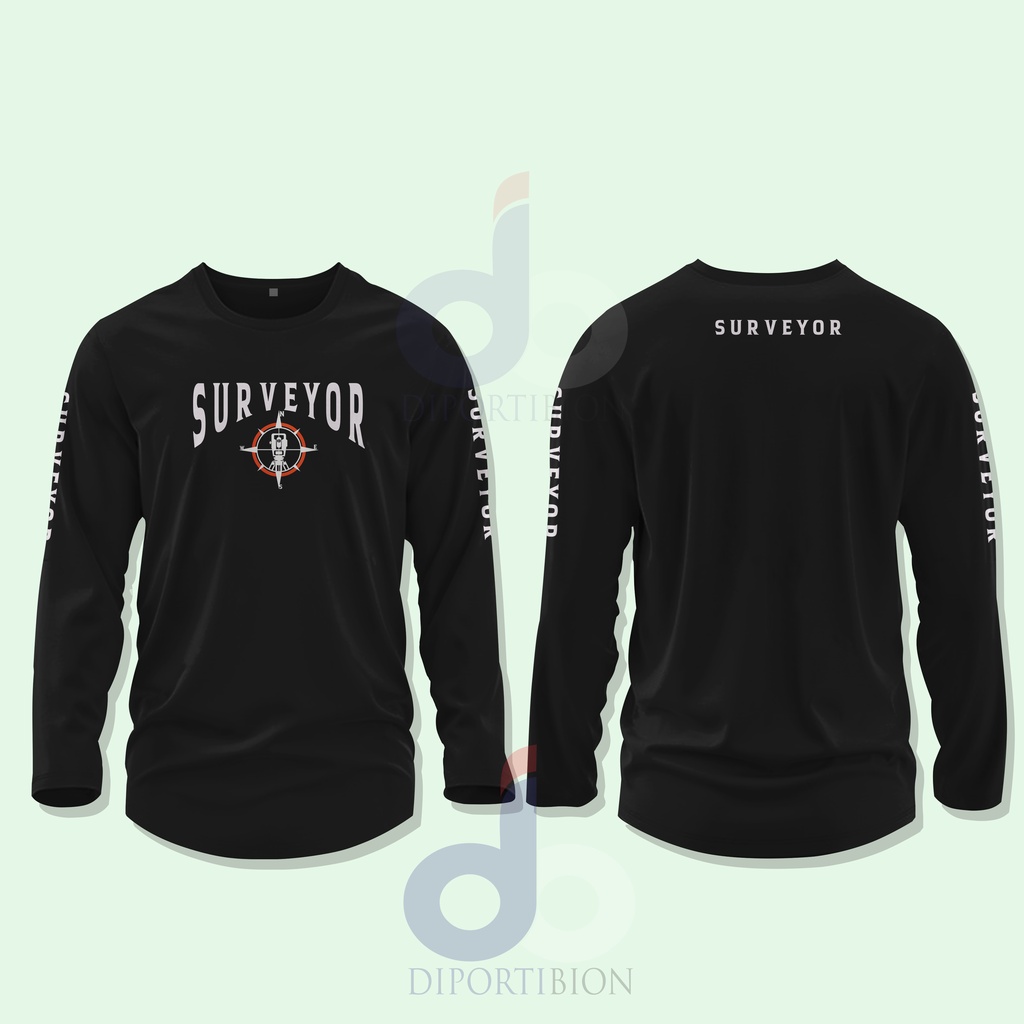 KAOS TEKNIK GEODESI / KAOS TEKNIK SIPIL SURVEYOR / SURVEYOR KAOS LENGAN PANJANG