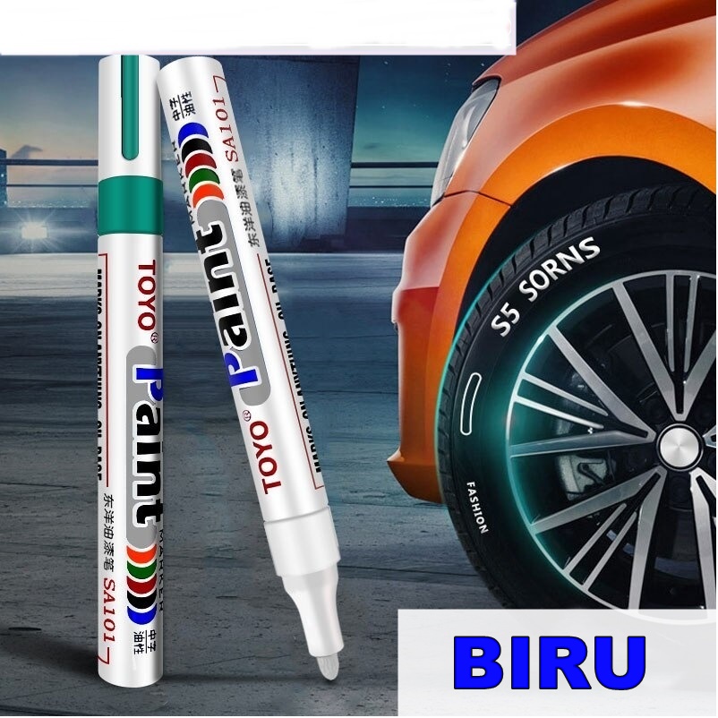 Toyo paint marker Original Spidol Ban - Biru