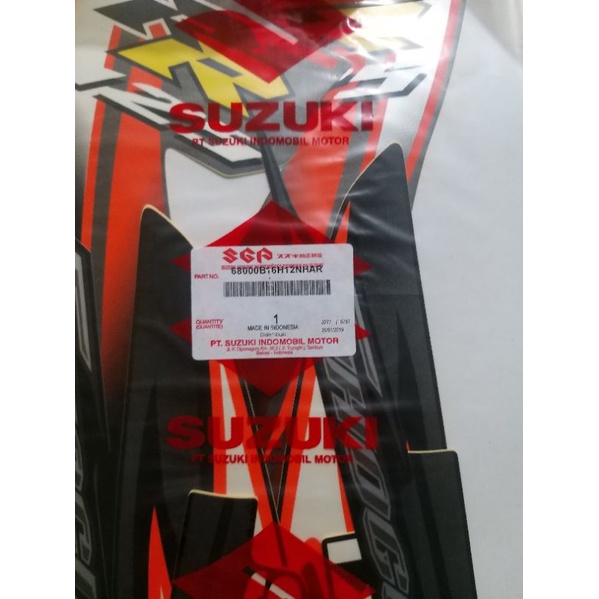 Striping set shogun SP FL 125 CC abu2 hitam 2010