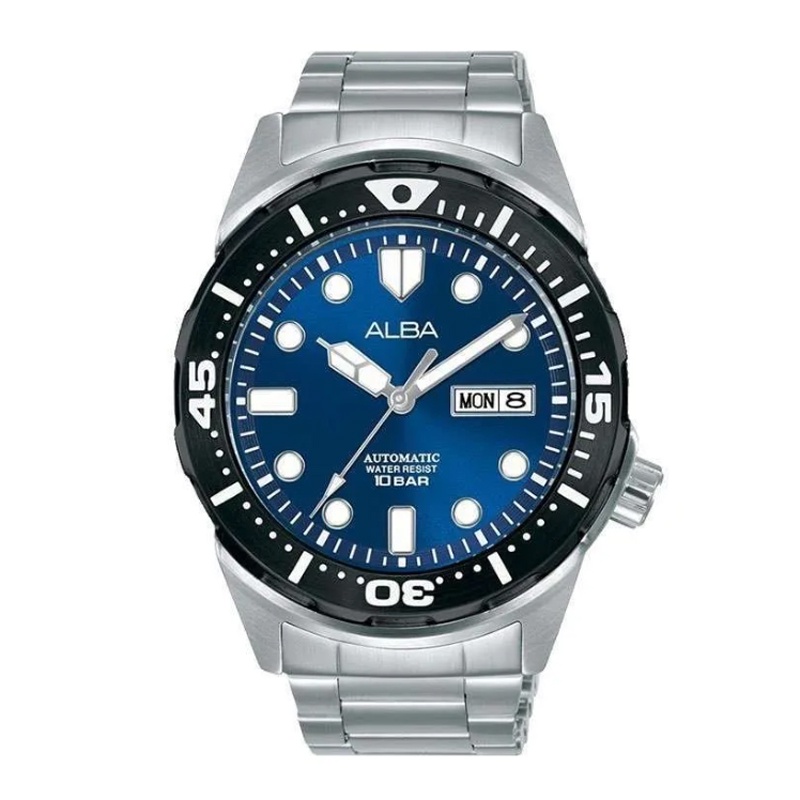 Alba AL4415 Silver Blue Sport Steel Automatic