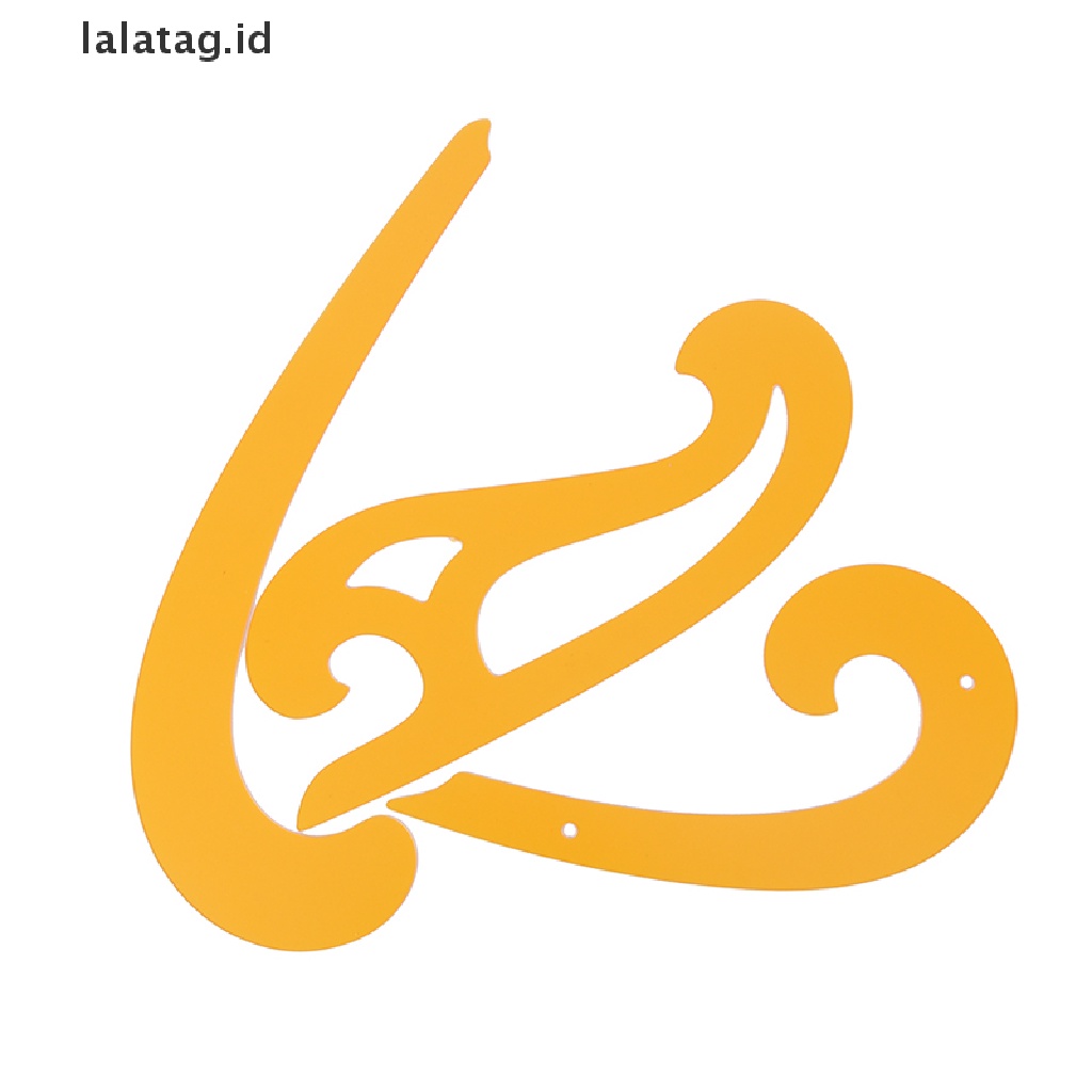[lalatag] 3pc Plastik french curves set drafg Gambar Elips Template Penggaris Jahit [ID]