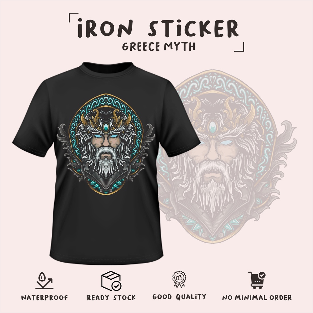 

cetak stiker baju/edisi GREECE MYTH/murah/ukuran besar/stiker setrika