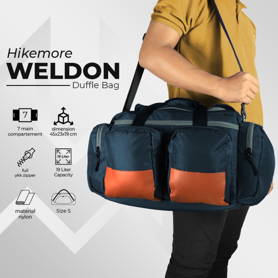 Tas Duffel Selempang Traveling Hikemore Weldon Small Original Duffle