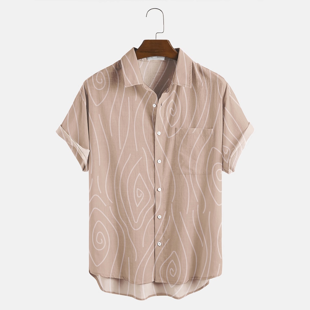 Kemeja Pria Premium - Wood texture wooden