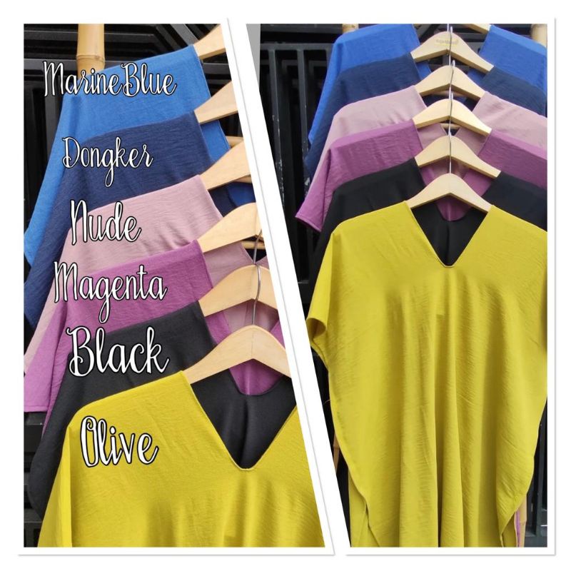 VIRAL BLOUSE TOP LONG SQUARE NAGITA CRINGKLE VNECK Crinckle Airflow Nagita / Krinkel Kringkel Airflow Outer Lagi Viral MIDI Nagita TOP Kringkel Long Square/ Baju Nagita Outer Longsquare TOP Cringkle