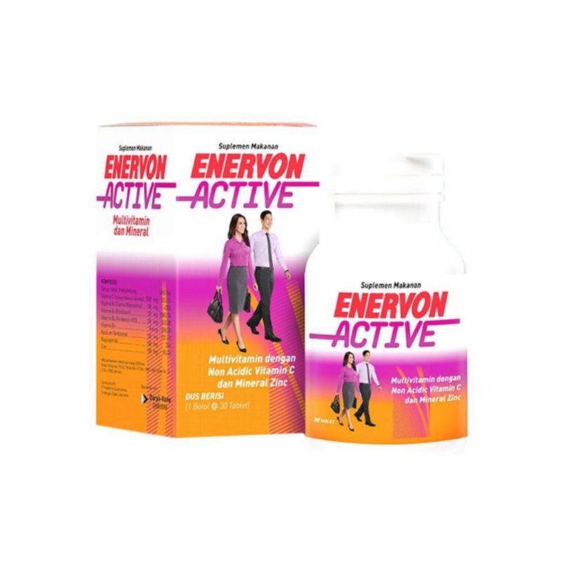 Enervon Active Multivitamin dan Mineral Botol Isi 30 Tablet