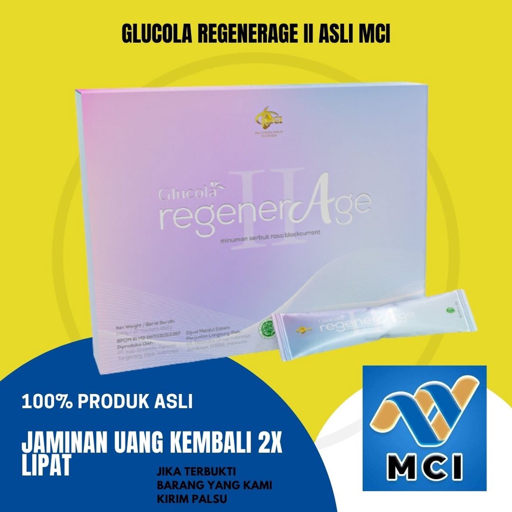MCI - Minuman Kolagen Glucola Regenerage 2 Ori MCI