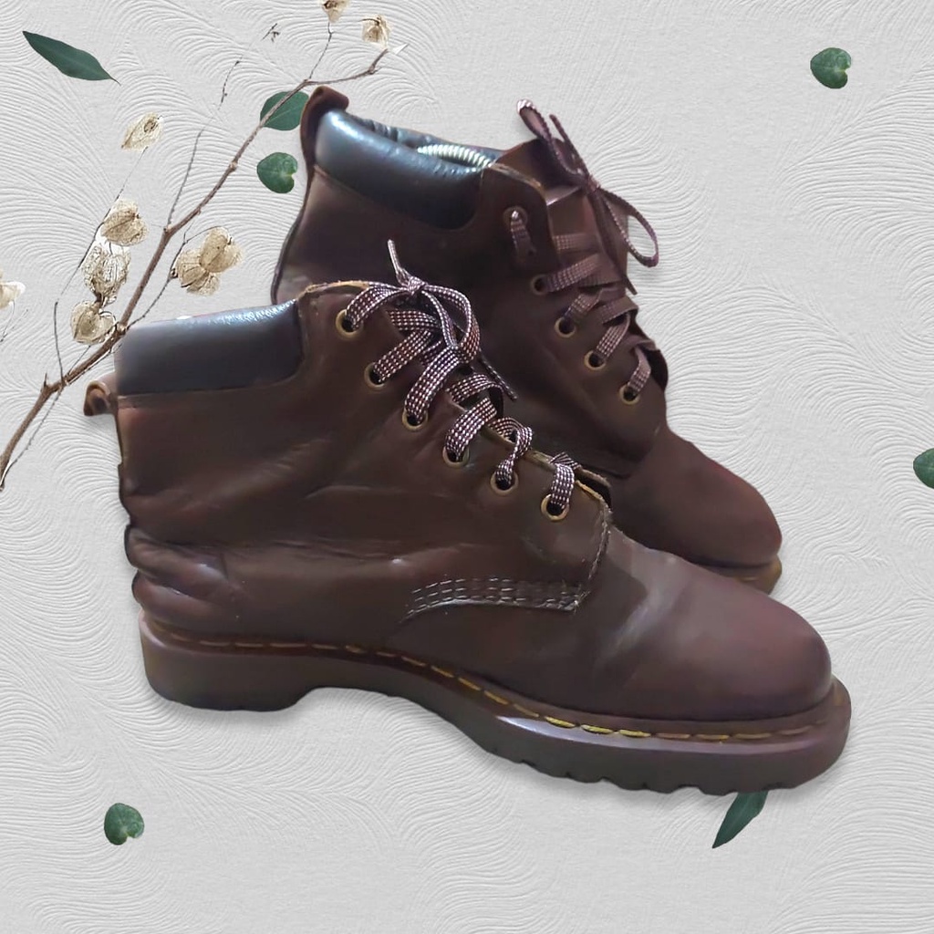 DR MARTEENS 939 BEN BOOT BROWN GREASY SIZE 41 | SECONDHAND