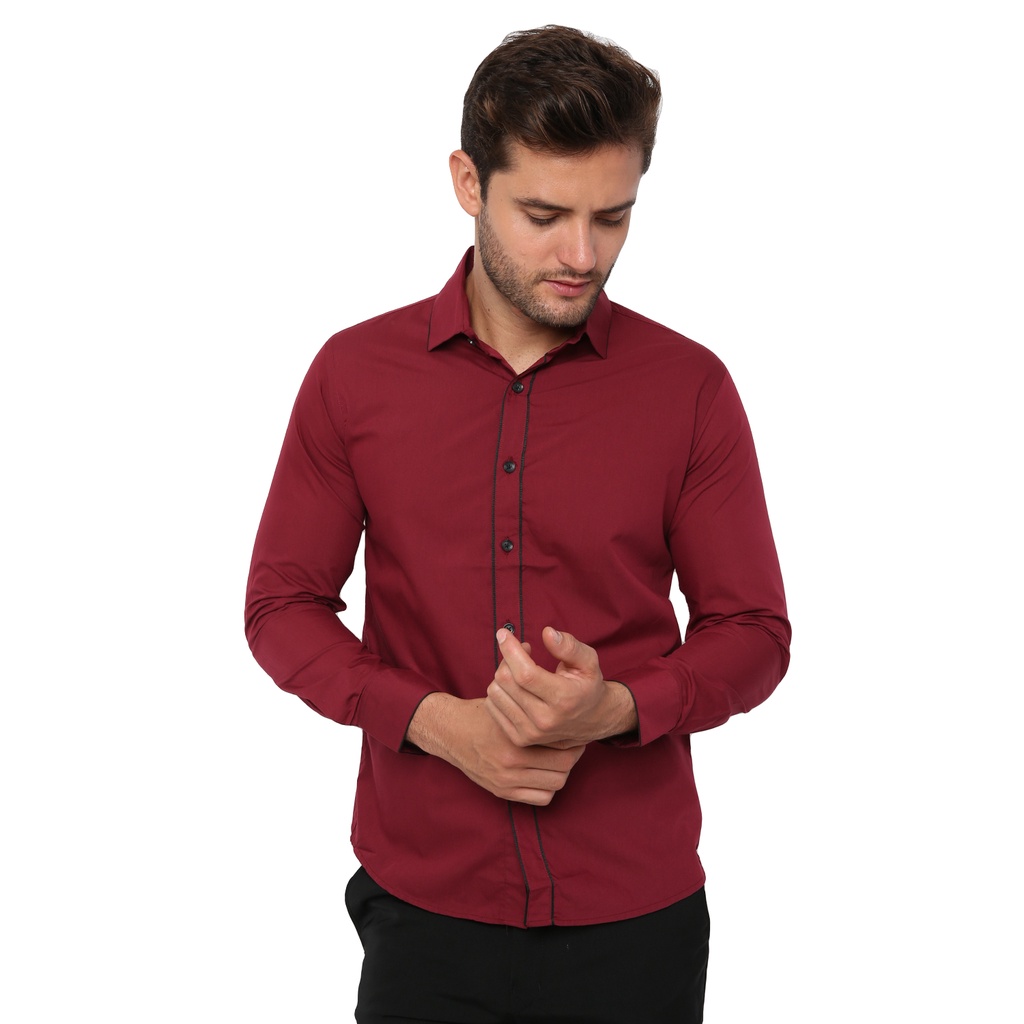 Kemeja Jas Pria Slim Fit - LNG 1768