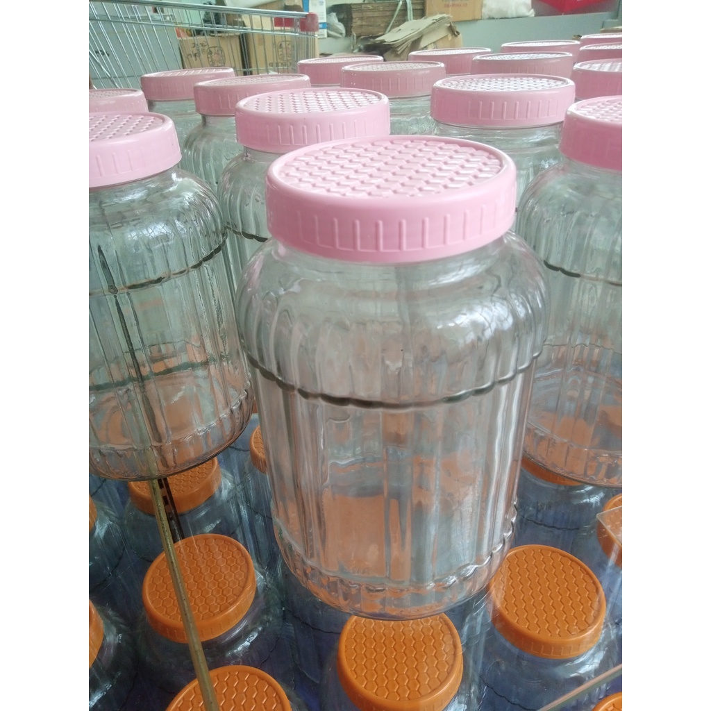 Souvenir Toples Kaca Murah Stoples Cantik Tp5Fn Assorted Toples Wadah Peyimpanan Kedap Udara Toples 