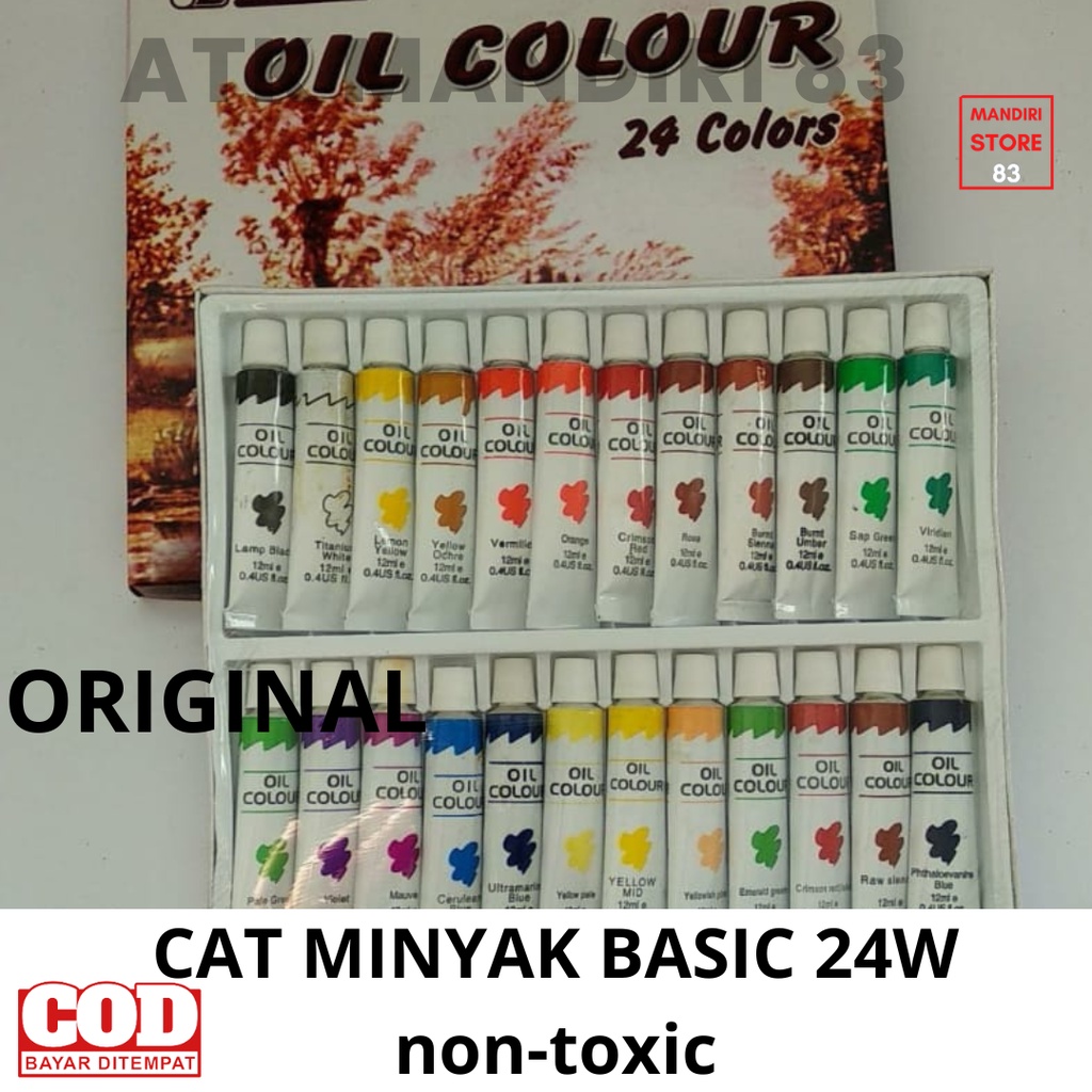 

CAT MINYAK OIL COLOR BASIC 24WARNA BC567