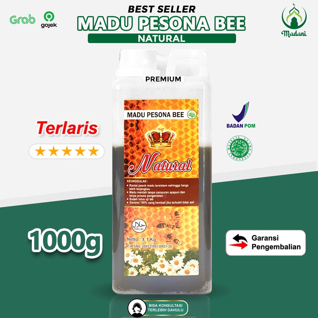 

Madu asli 100% tanpa campuran 1 kg Pesona Bee Natural