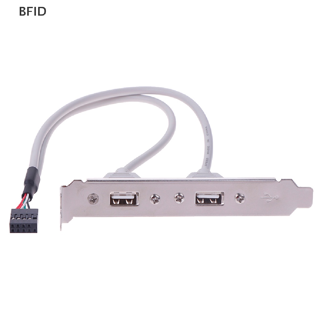 [BFID] 1pc 2port USB2.0 Ekspanding Panel Belakang Ke Motherboard USB Header Adapter [ID]