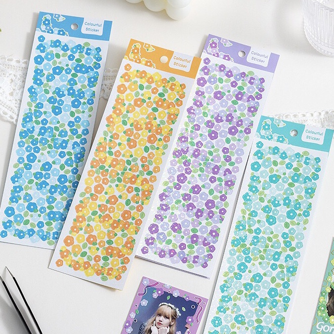 [kstuffind] Sticker Bunga Flowers Tree Colorful Aesthetic Dekorasi Photocard Lucu Warna Warni Gradation Scrapbook hias Motif flower DIY Aesthetic Toplader Decoration Journal Jurnal Stiker PC Koleksi Murah Gemas Deco