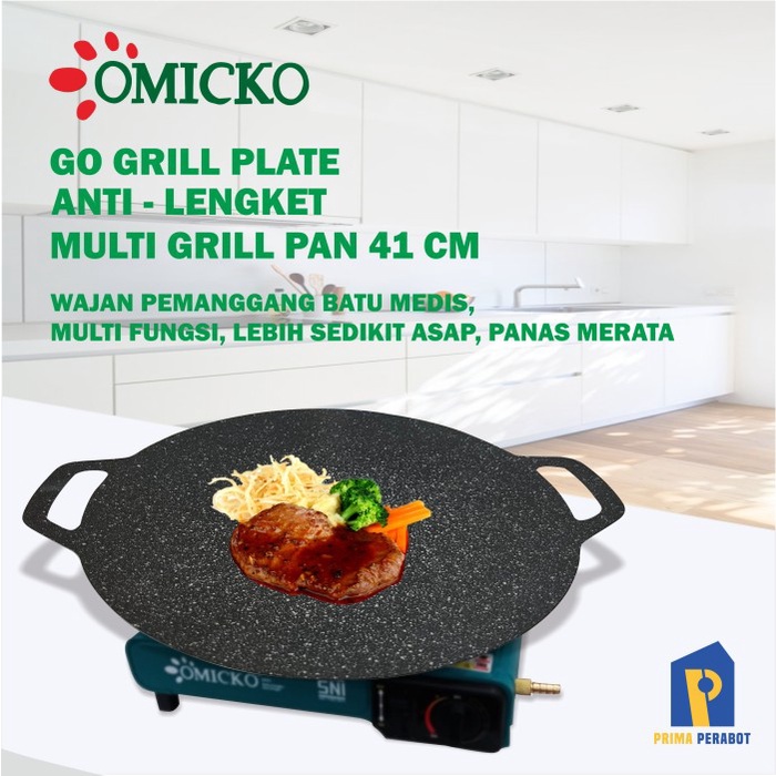 Griller Wajan Pemanggang Datar Baking Pan Bulat 40 Cm Roti Bakar Martabak