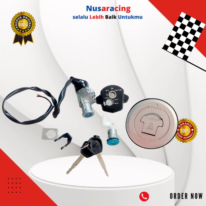 Kunci Kontak CB 150 R CB150R 2011-2014 Non-LED Set Plus Tutup Tangki dan Kunci Jok Japan Tech