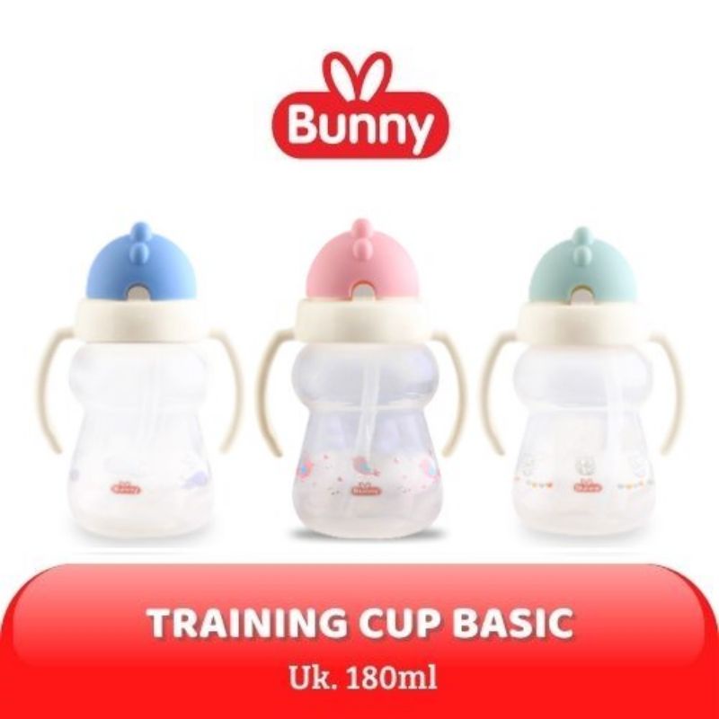 Lusty Bunny Training Euroline Cup With Weighted Straw - Lustybunny Botol Air Sedotan Anak Bayi Anti Sedak Terselek - Botol Minum With Handel Straw Baby