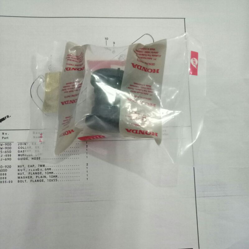 karet dudukan gantungan knalpot honda tiger 2000 lawas lama revo ori AHM HGP original orisinil baru