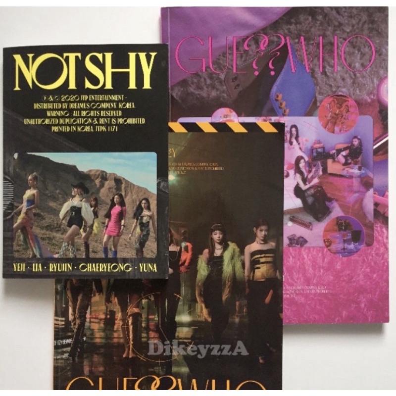 ITZY OFFICIAL LIGHT RING/LIGHTSTICK Photocard PC Album only Not shy Crazy in love CIL Polaroid Yeji 