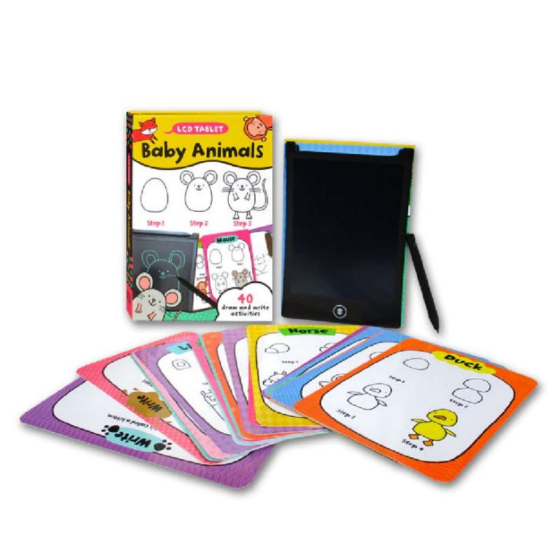 Baby Animals Draw & Write Flashcard LCD Tablet Book -9781839236150