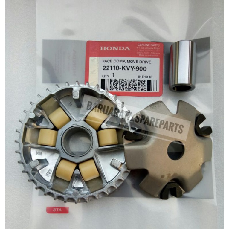 Rumah Roller Assy + Set Roller ○ Beat Karbu 2008 - 2012 ○ Spacy Karbu 2011 - 2013 ( KVY )