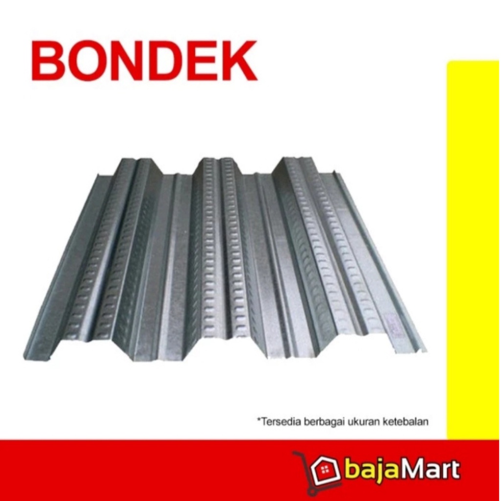 Bondek cor tebal 065mm panjang 4 Meter