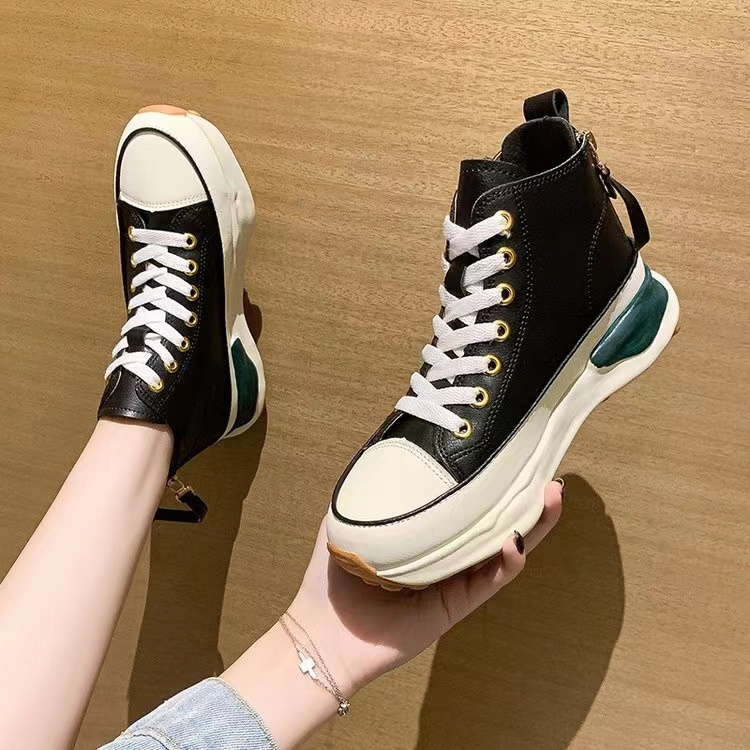 Free BOX Sepatu Sneakers Wanita Import Sepatu Kanvas Wanita Kasual Polos Tali Premium Quality Sepatu Casual Sneakers Wanita Sport Shoes G012