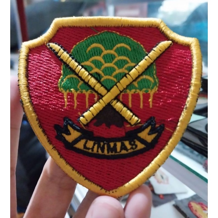 Logo Linmas Bordir Timbul Kedinasan Terima Custom Partai Besar