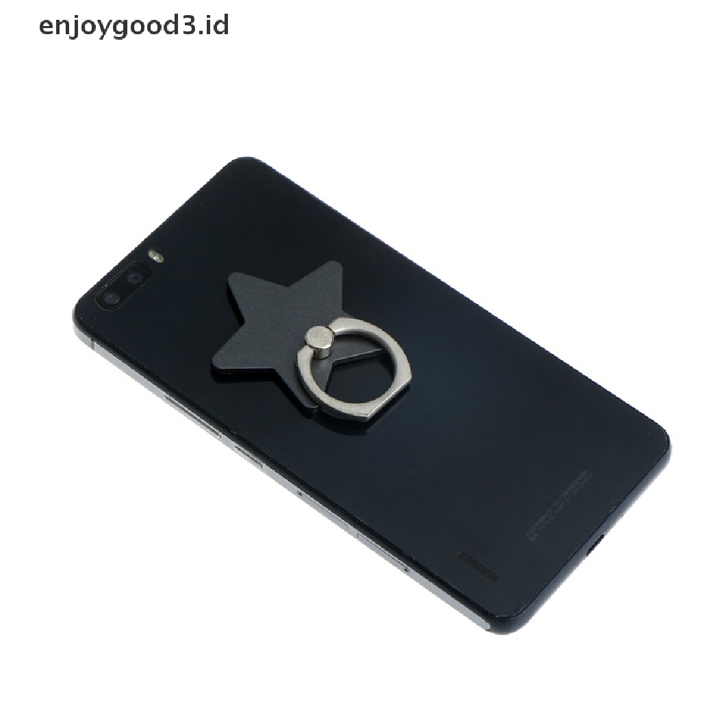 [Rready Stock] Braket Cincin Ponsel Berbentuk Bintang Berujung Lima moblie phone holder (ID)