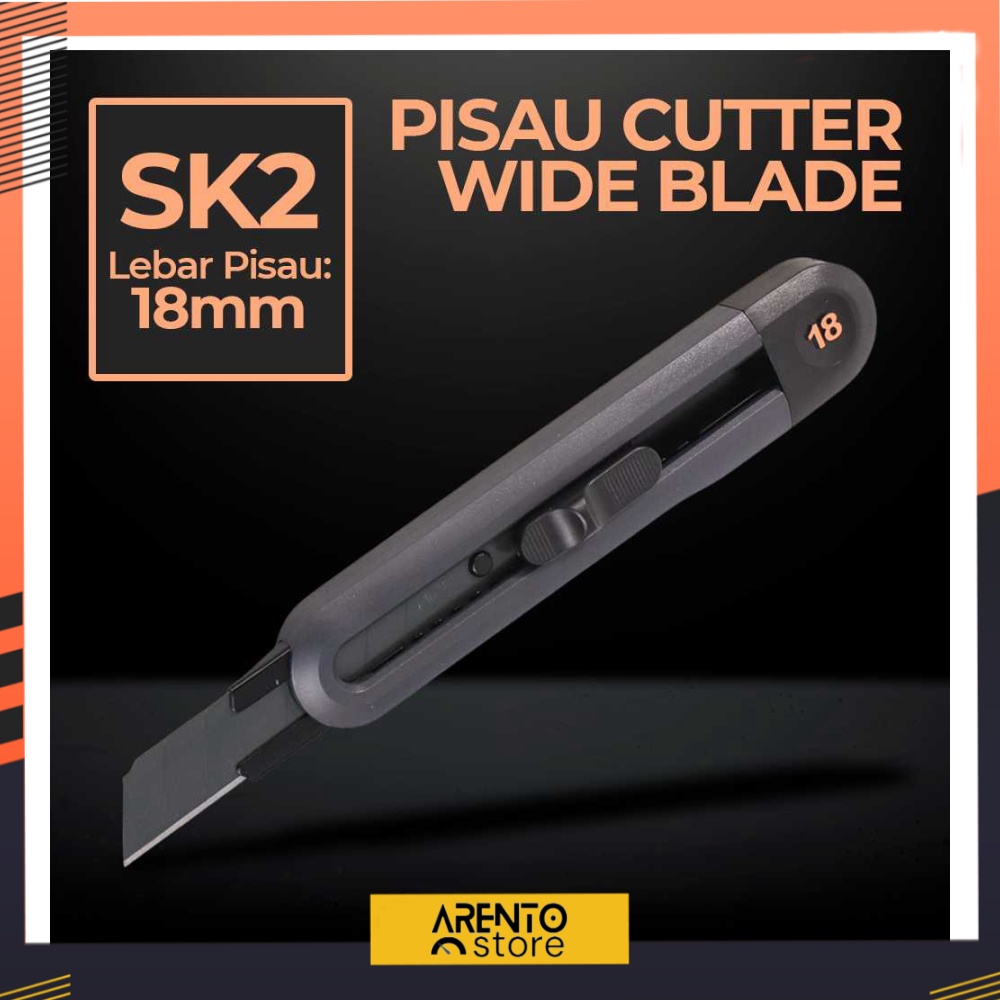 

Pisau Cutter Wide Blade SK2 18 mm