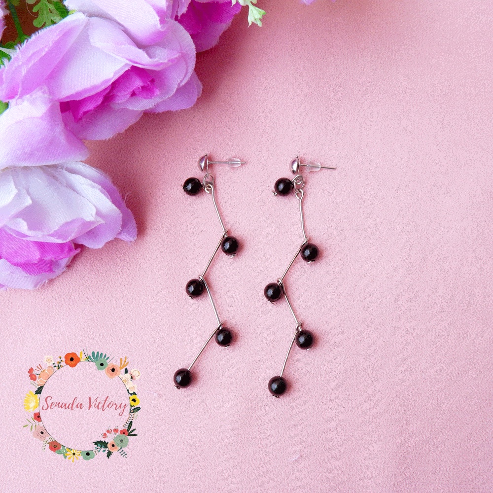 Senada Victory Anting Susun Mutiara Anting Gantung SA017