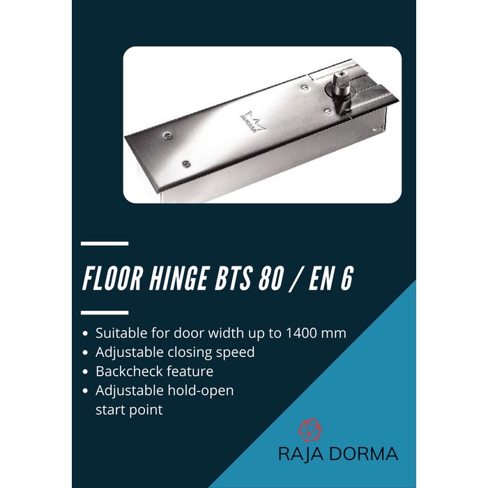 Engs Floor Hinge Dorma Bts80 Bts 80 / En 6 / Ss Ho