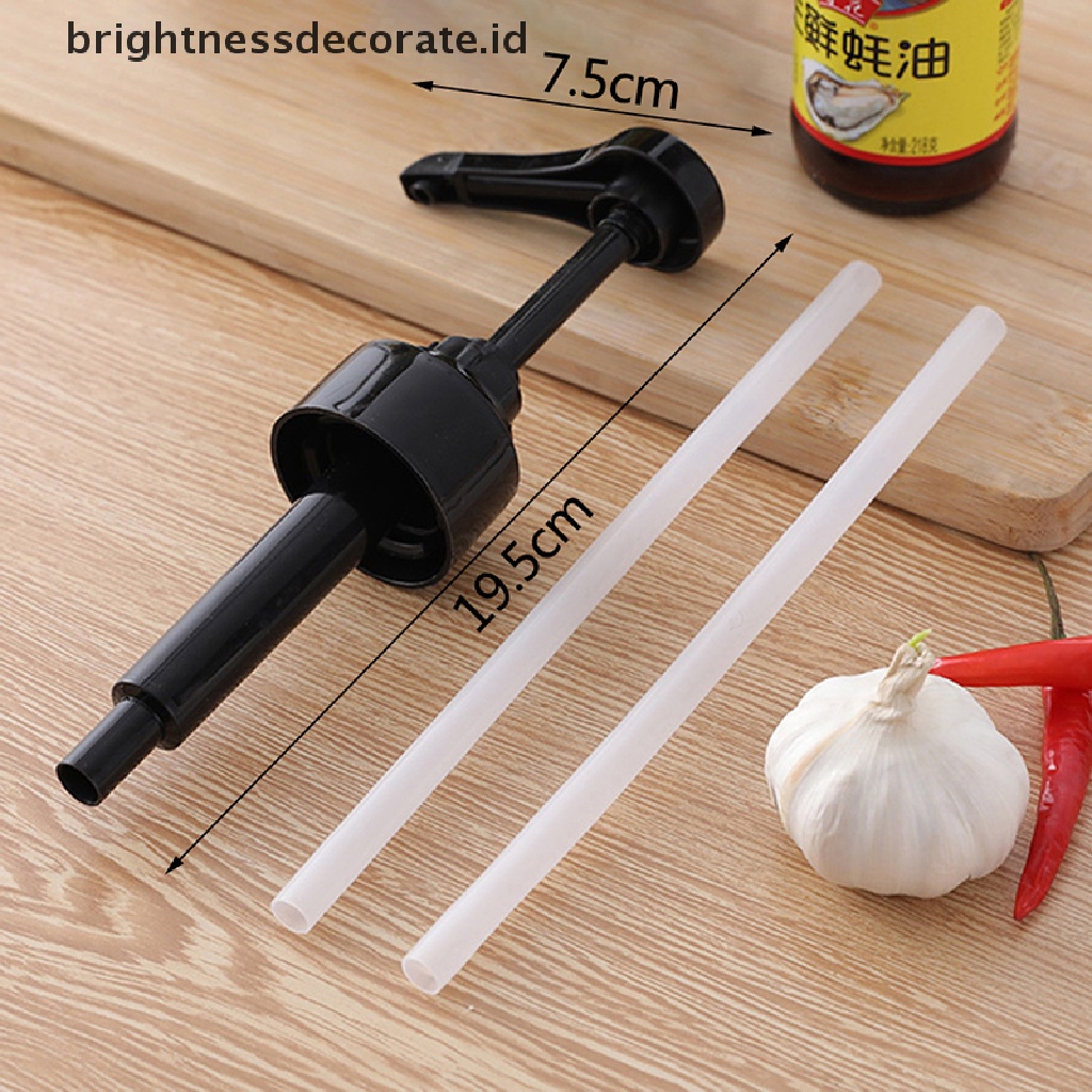 [Birth] Botol Sirup Nozzle Pressure Oil er Pompa Rumah Tangga Tipe Dorong Dapur Portable Tools Bottle Stopper Dispenser Hot Sell New [ID]