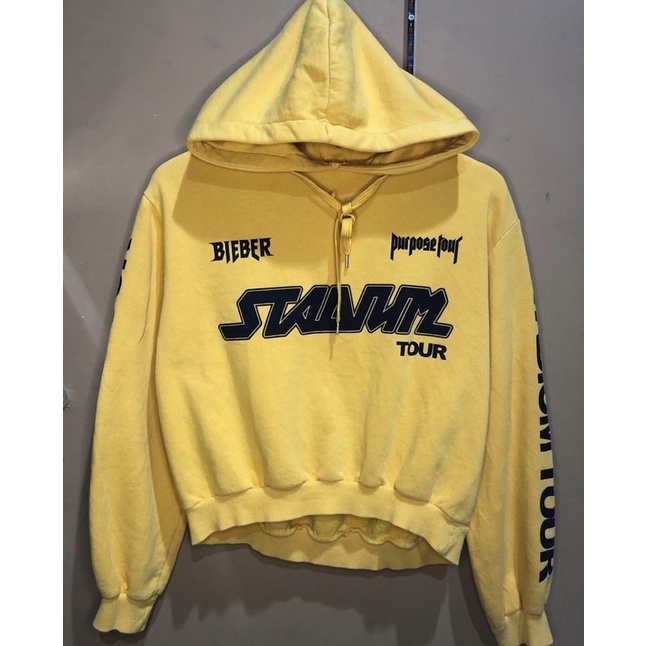 HOODIE JUSTIN BIEBER CROP H*M ORI PRELOVED SECOND BEKAS