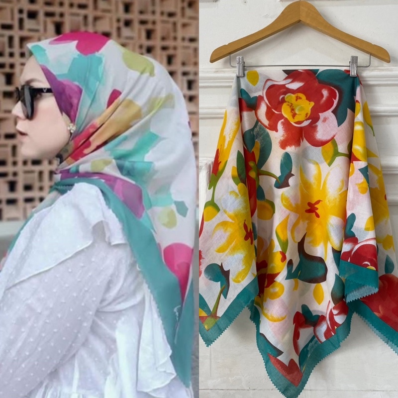 Afrahijab/ Segi Empat Voal New motif 098