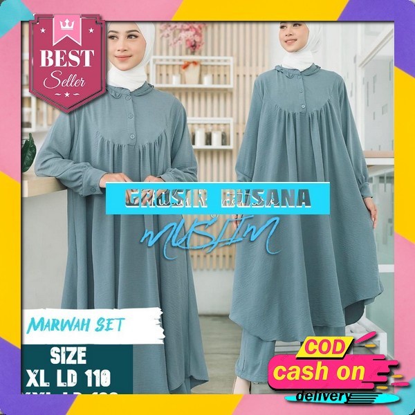 Betha One Set Crincle Airflow // Luna One Set Krah V Setelan Wanita Kekinian Jumbo One Set Wanita Ko