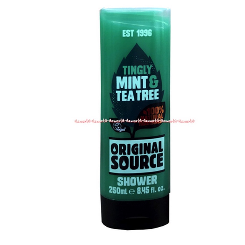 Original Source Shower Tingly Mint &amp; Tea Tree 250ml Sabun Mandi Cair Mint Tea Tree Tingli OriginalSource Warna Hijau