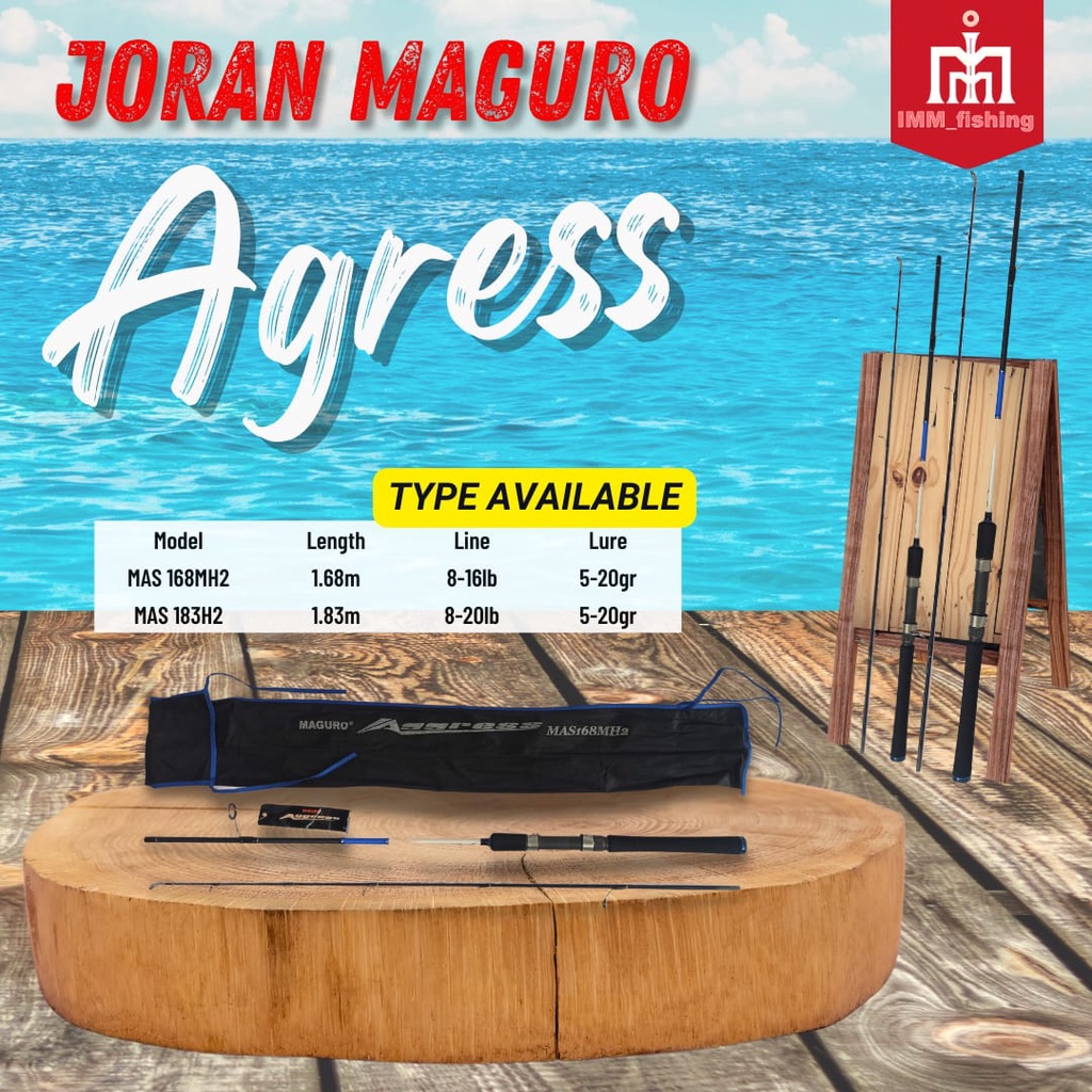 JORAN MAGURO AGRESS | Tongkat Pancing | Fishing Rod | Spinning