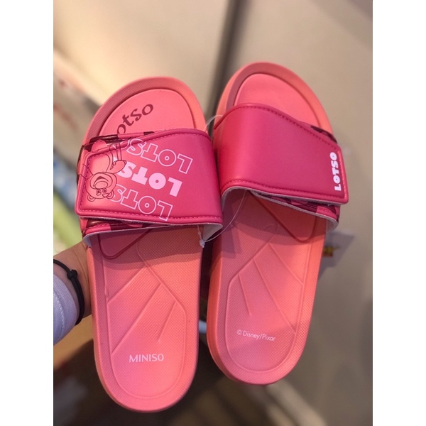 SANDAL SLIP ON MINISO LOTSO TOY STORY COLLECTION WOMEN'S FASHION SLIPPERS