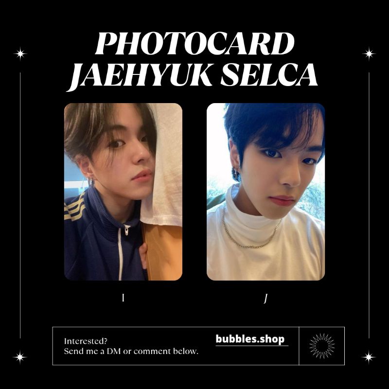 PHOTOCARD UNOFFICIAL JAEHYUK TREASURE SELCA