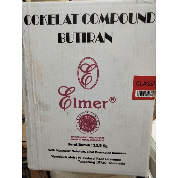 

Mesis Elmer CLASSIC kemasan repack 500gram | chocorice classic Elmer | coklat butir