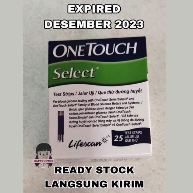 Promo One touch select 25 test strip Isi 25 strip test