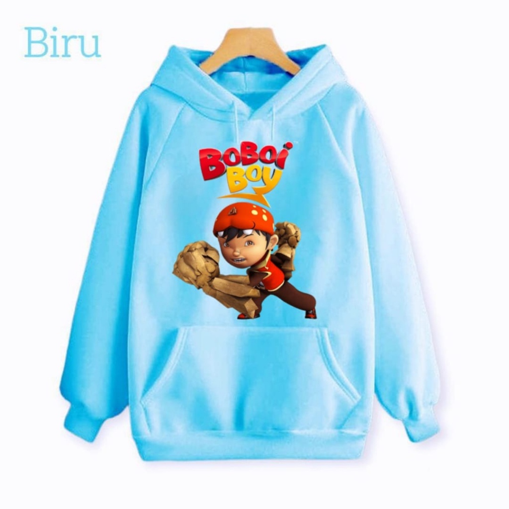 Hzl_outfit Hoodie Sweater Anak Laki Laki Boboiboy Airbender Sweater Hoodie Anak