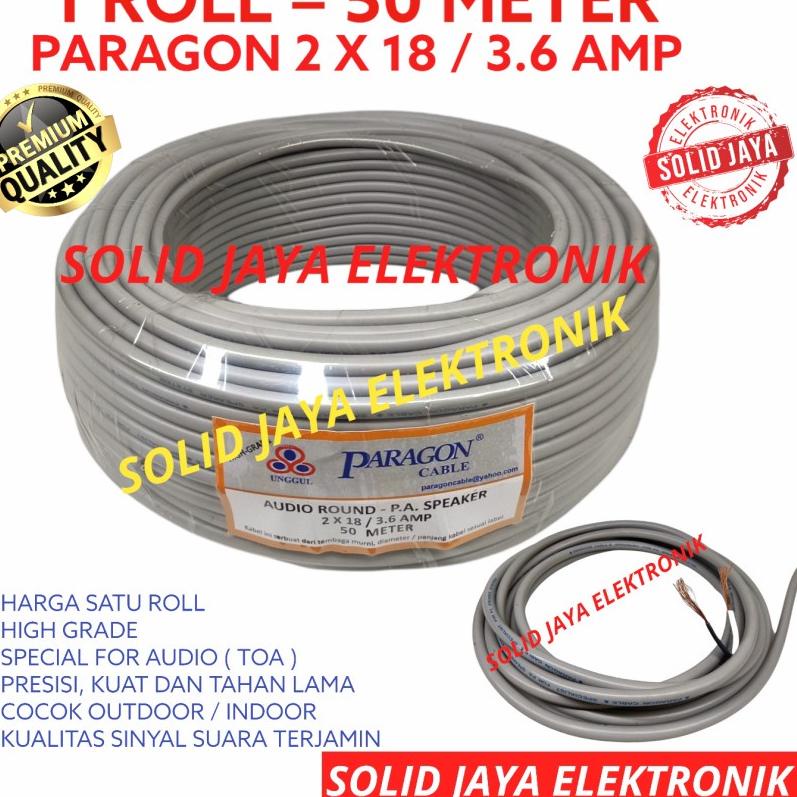 Promo KABEL SPEAKER TOA PARAGIN 2X18 3.6AMP 1 ROL CORONG KABEL PA PARAGON SPESIALIST TOA KABEL SPEAK