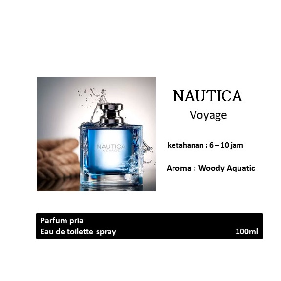 NAUTICA VOYAGE MAN EDT 100ML PARFUM - PARFUM PRIA NAUTICA VOYAGE ORI