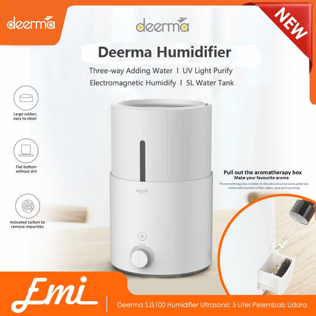 Deerma Humidifier SJS100 Ultrasonic 5 Liter Pelembab Udara