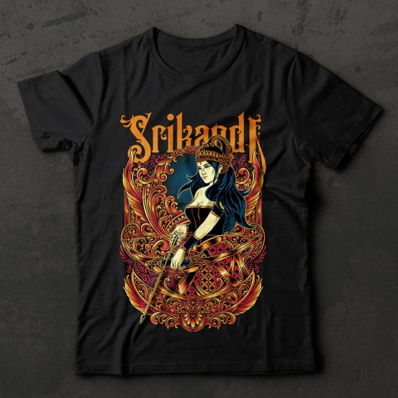 Kaos Baju wayang Srikandi // T-shrit kaos Srikandi wayang