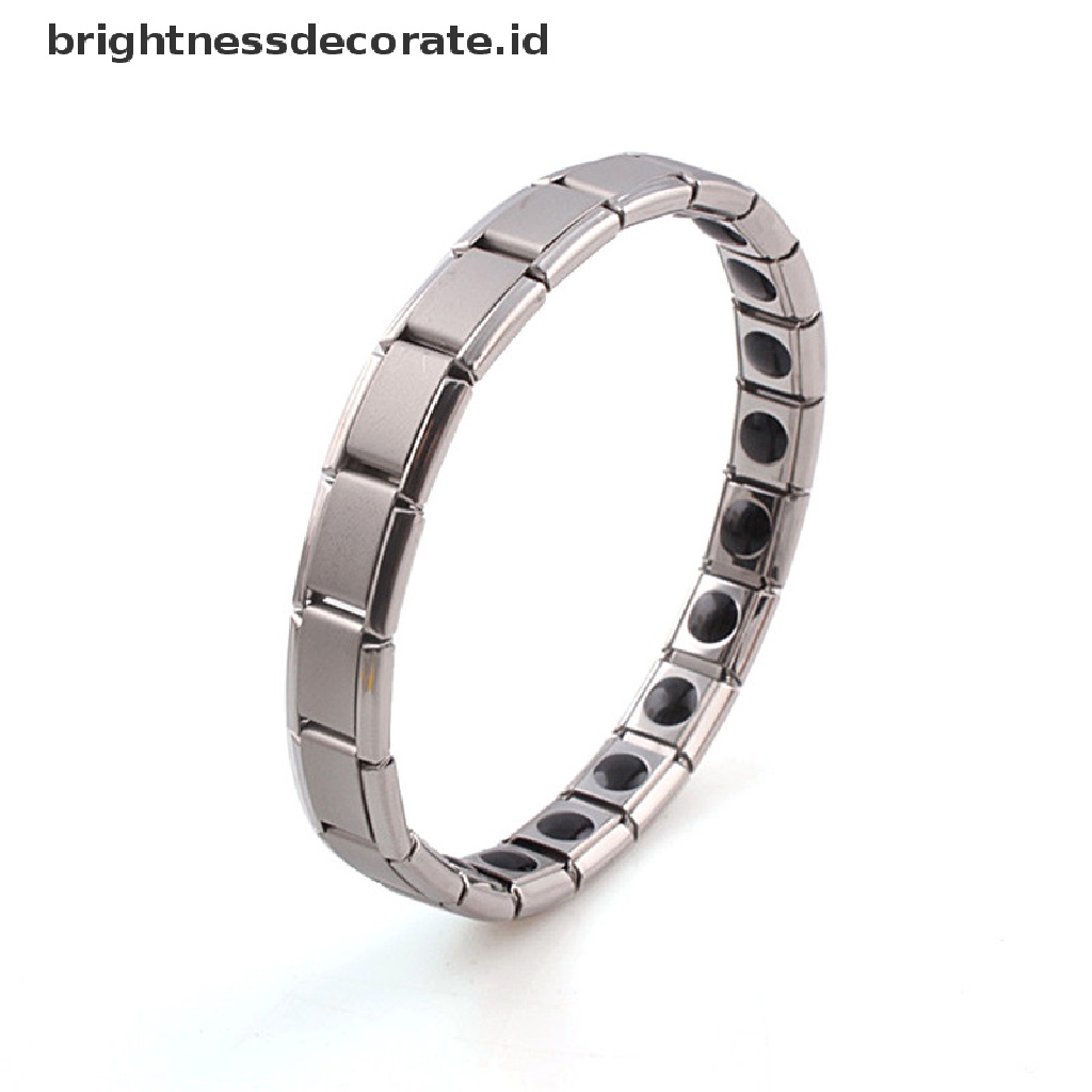 [Birth] Gelang Titanium Steel Elastis Stretch Untuk Pria Wanita Energy Health Bangle [ID]