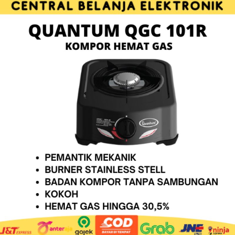 Kompor gas 1 tungku Quantum QGC 101R / QGC 101RB