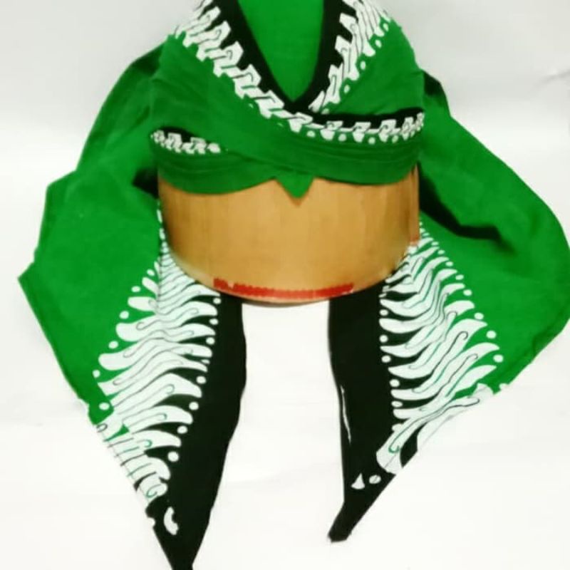 Blangkon lipat jogja hijau banyuwangi/peci/songkok/sorjan/lurik